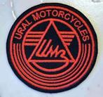 Patch Ural Motorcycles Zwart/Rood - 76 x 76 mm, Neuf