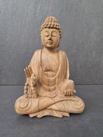 Handgemaakte houten Boeddha/Azië/21 cm, Ophalen of Verzenden, Nieuw