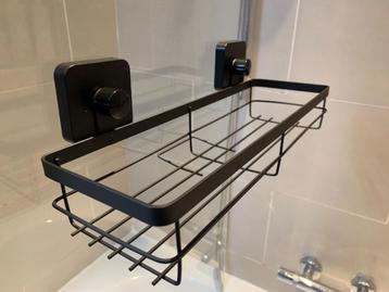 Moderne zwarte doucherekje (34x11x6 cm) beschikbaar voor biedingen