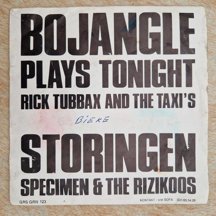 Rick tubbax - bojangle plays tonight (zeldzaam), Cd's en Dvd's, Vinyl Singles, Gebruikt, Single, 7 inch, Ophalen of Verzenden