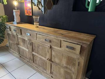 Buffet Capriccio 237cm - manguier massif - naturel beschikbaar voor biedingen