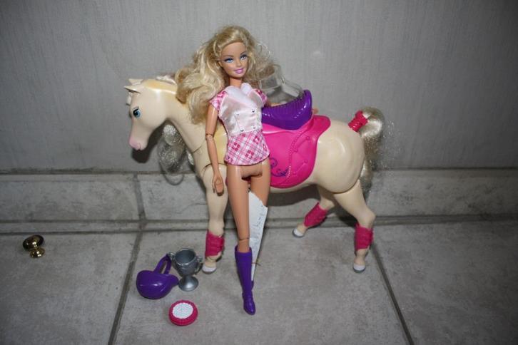 Mattel 2011 T2705 Barbie met werkend Tawny horse, Enfants & Bébés, Jouets | Poupées, Comme neuf, Barbie, Enlèvement ou Envoi