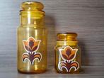 Set van twee vintage potten met deksel, Ophalen of Verzenden, Huis en Inrichting