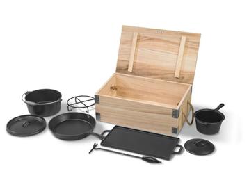Nieuwe gietijzeren braadpan beschikbaar voor biedingen