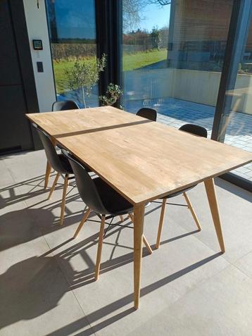 Table en bois massif manguier et chaises, Maison & Meubles, Tables | Tables à manger, 150 à 200 cm, Comme neuf, 50 à 100 cm, Rectangulaire