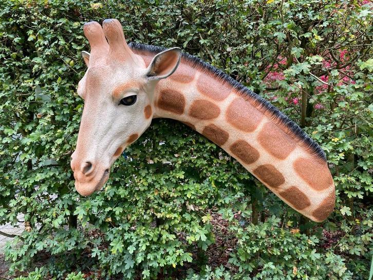 Wand giraffe, babykamer, kinderkamer woonkamer 120 cm, Tuin en Terras, Tuinbeelden, Nieuw, Dierenbeeld, Kunststof, Ophalen