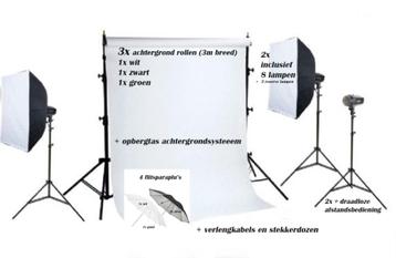 Professionele fotostudio set, Enlèvement, Comme neuf, Studio photo complet