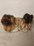 Statuette chien pékinois résine, Envoi, Comme neuf, Animal