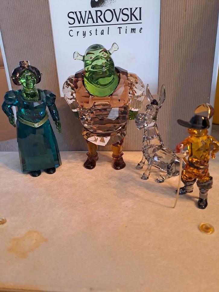 Swarovski set van 4 schrek serie, Verzamelen, Swarovski, Ophalen of Verzenden