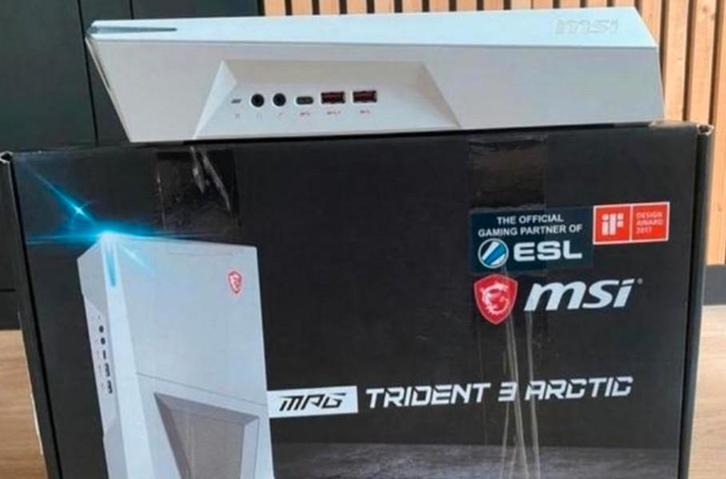 MSI mpg white Trident 3 Arctic game/vr  pc compact"550€last!, Computers en Software, Desktop Pc's, Zo goed als nieuw, SSD, Ophalen of Verzenden
