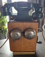 Antieke eikenhouten telefoon, Ophalen of Verzenden