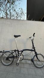 Brompton M3R zwart bagagerek met 3 versnellingen, Fietsen en Brommers, Fietsen | Vouwfietsen, Ophalen, Brompton, 14 tot 16 inch