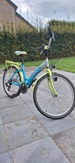 BIKE FUN KIDS vlinder blauw/groen 24 cm, Fietsen en Brommers, Ophalen, Gebruikt, 24 inch, Versnellingen