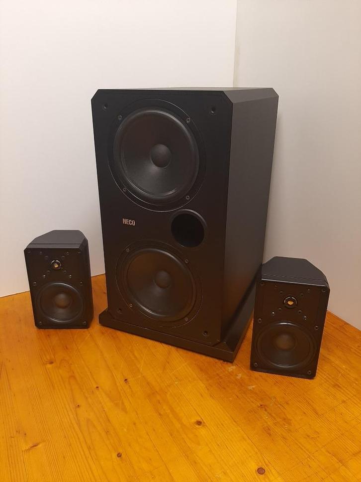 Heco SM/MM II Satelliet speaker-set, Audio, Tv en Foto, Luidsprekerboxen, Front, Rear of Stereo speakers, 120 watt of meer, Ophalen of Verzenden