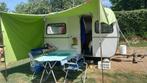 vintage caravan De Reu Casbah, Overige merken, Standaardzit, Tot en met 3, Uitbouw voortent