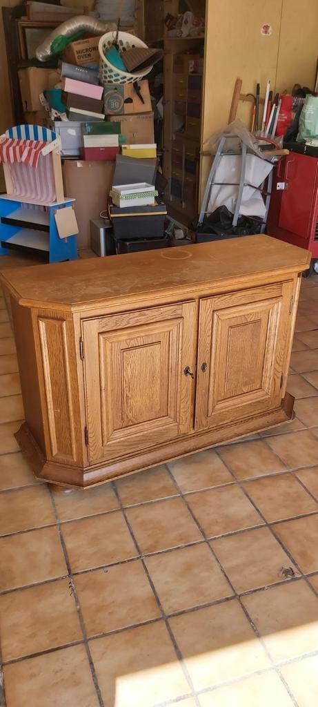 DRESSOIR-DRESSOIR MASSIEF EIKENHOUT 2 DEUREN, Huis en Inrichting, Kasten | Dressoirs, Zo goed als nieuw, Eikenhout, Ophalen