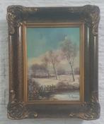 Oud schilderij gesigneerd R. Remmererie — olieverf op doek, Antiek en Kunst, Ophalen