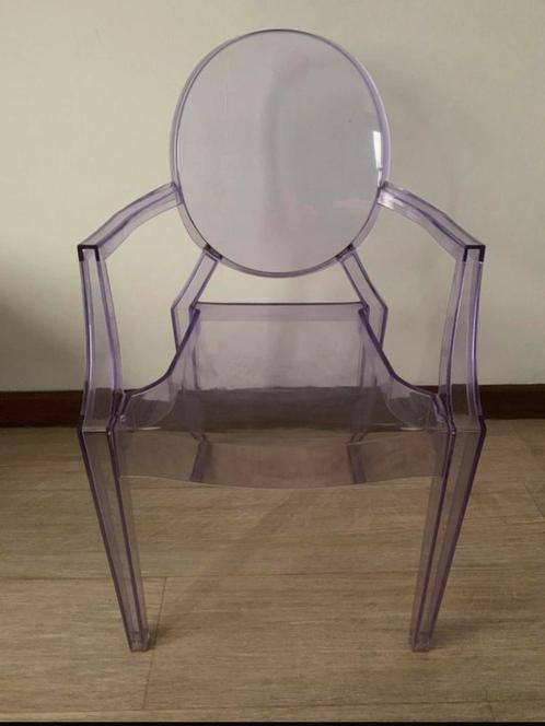 Paarse Kinder stoel Lou Lou Ghost by P. Starck for Kartell, Antiek en Kunst, Kunst | Designobjecten, Ophalen of Verzenden