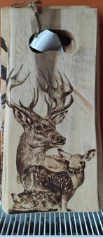 Pyrografie hert, Ophalen