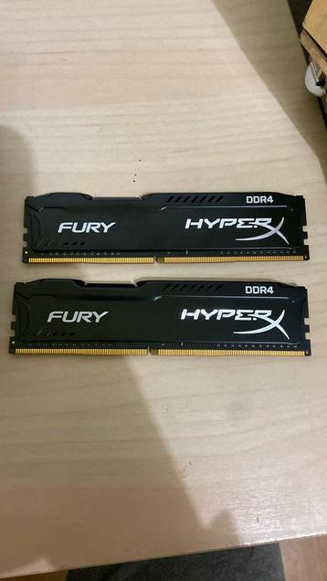 HyperX Fury 2x8GB DDR4 RAM beschikbaar voor biedingen