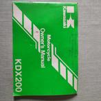 Owners Manual KDX 200, Motoren, Ophalen of Verzenden, Kawasaki