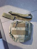 Leger riem met bijhorend zakje, Verzamelen, Ophalen of Verzenden, Landmacht, Kleding of Schoenen