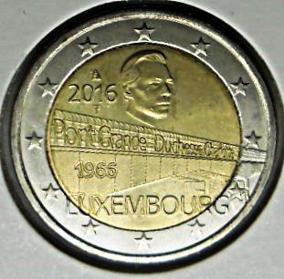 2 euro commémorative Luxembourg 2016 "pont Charlotte". UNC !, Timbres & Monnaies, Monnaies | Europe | Monnaies euro, Monnaie en vrac
