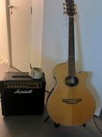 Elektrische akoustische gitaar benton + marshall g15 cd gold, Enlèvement, Comme neuf