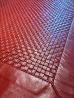 Groot lederen vloerkleed, Huis en Inrichting, Stoffering | Tapijten en Vloerkleden, Ophalen, Zo goed als nieuw, Rood