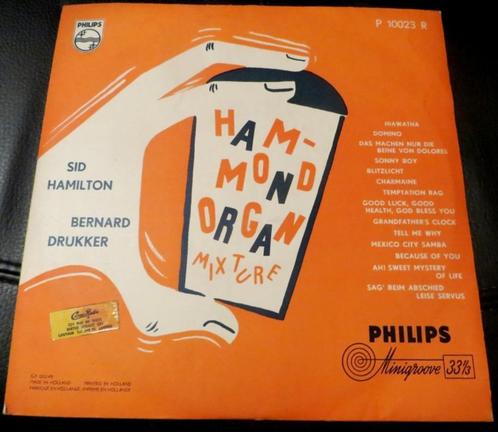 10 " VINYL - Sid Hamilton / B. Drukker ‎– Hammond Organ Mix., Cd's en Dvd's, Vinyl | Jazz en Blues, Gebruikt, Jazz, 1940 tot 1960
