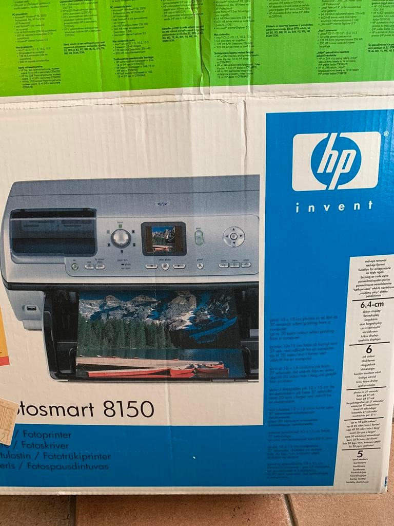 Fotoprinter, Ophalen, Zo goed als nieuw