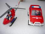 Mooie auto en helicopter Playmobil, Kinderen en Baby's, Speelgoed | Playmobil, Ophalen of Verzenden, Gebruikt, Complete set