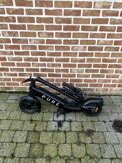 Pure Advance elektrische step (zwart), Fietsen en Brommers, Steps, Gebruikt, Elektrische step (E-scooter), Ophalen