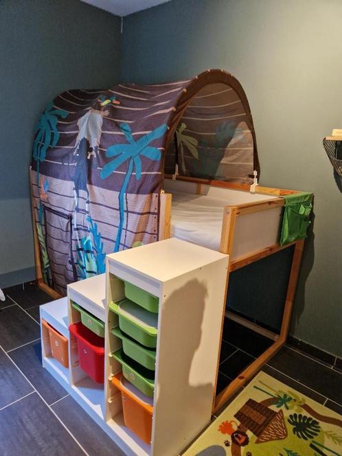 bed KURA - Ikea, Huis en Inrichting, Slaapkamer | Stapelbedden en Hoogslapers, Gebruikt, Hoogslaper, 90 cm, 200 cm, Eenpersoons