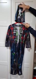 carnaval costuum skelet, Kinderen en Baby's, Carnavalskleding en Verkleedspullen, Ophalen, Zo goed als nieuw, 134 t/m 140, Jongen of Meisje