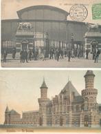 carte postale de l'abattoir national de Bruxelles, Affranchie, Bruxelles (Capitale), Envoi, Avant 1920