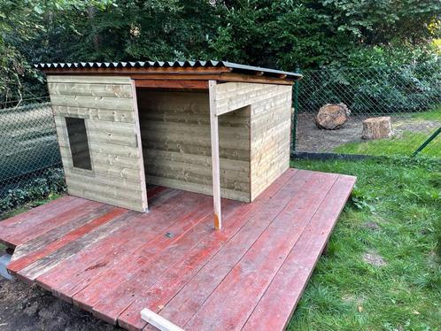 Groot Hondenhok, geïsoleerd, mogelijkheid tot elektrische vl, Dieren en Toebehoren, Hondenhokken, Gebruikt, Hondenhok, 100 cm of meer