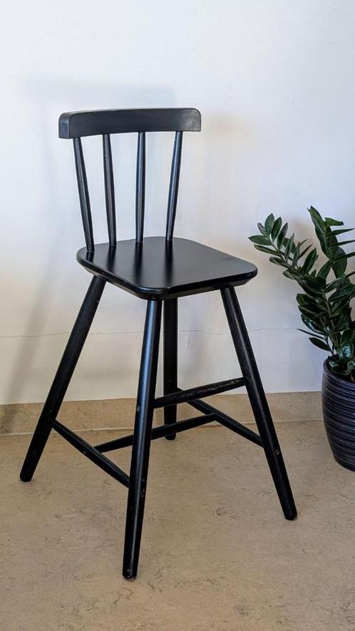 IKEA AGAM Kinderstoel, zwart, Kinderen en Baby's, Kinderstoelen, Gebruikt, Overige typen, Ophalen