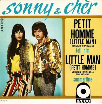 SONNY & CHER - Petit Homme (Little Man) ( 1966 EP 45T )  beschikbaar voor biedingen