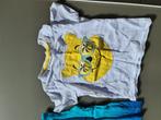 wit t-shirt, longsleef met gele beer, CA, 98, Kinderen en Baby's, Babykleding | Baby-kledingpakketten, Zo goed als nieuw, Ophalen
