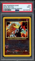 Entei Reverse Holo [Movie Promo] PSA 9 #34 Black Star Promo, Hobby en Vrije tijd, Verzamelkaartspellen | Pokémon, Ophalen of Verzenden