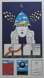 PATRICK CONRAD / FIGURATIE / KLEURLITHO / 70x50cm / SIG, Antiek en Kunst, Ophalen of Verzenden