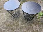 2x bijzettafels, Huis en Inrichting, Tafels | Bijzettafels, Ophalen, Gebruikt