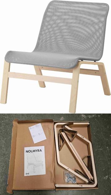 Ikea Nolmyra stoel grijs berkenfineer - NIEUW beschikbaar voor biedingen