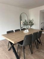 Eettafel met 6 stoelen  + bijpassende salontafel te koop, Huis en Inrichting, Tafels | Eettafels, Ophalen, Zo goed als nieuw