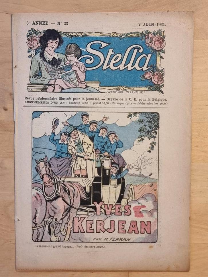 fascicule STELLA n23 du 7 juin 1931, Boeken, Stripverhalen, Gelezen, Ophalen of Verzenden