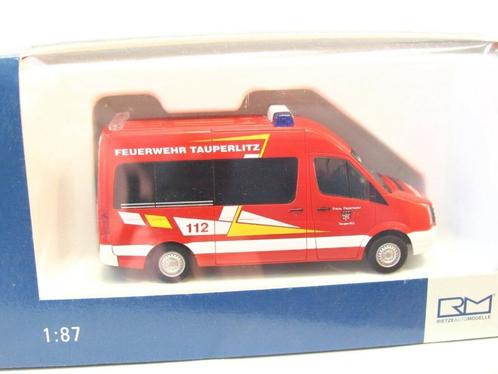 1:87 Rietze 53111 VW Crafter Feuerwehr Tauperlitz brandweer, Hobby & Loisirs créatifs, Voitures miniatures | 1:87, Comme neuf