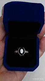 Prachtige sterling zilver ring met zwarte opaal mezezo, Zwart, Nieuw, Ophalen of Verzenden, Met edelsteen