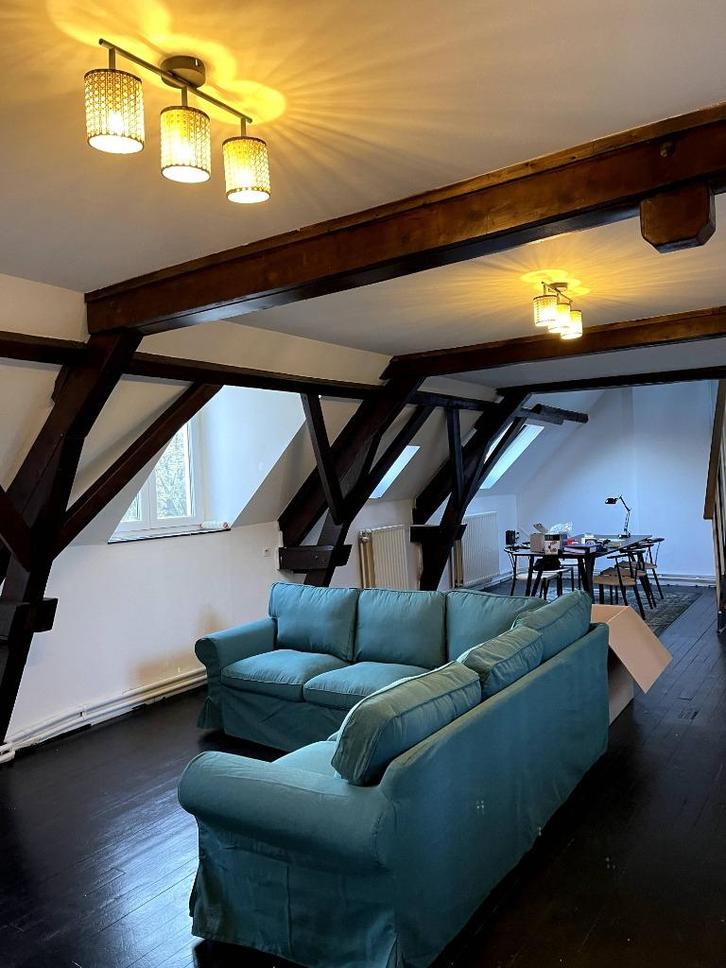 IKEA hoekbank, Huis en Inrichting, Zetels | Zetels, Gebruikt, Hoekbank, Vierpersoons of meer, Stof, Ophalen