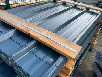 Tôle profilée toiture bardage bac acier métallique grise